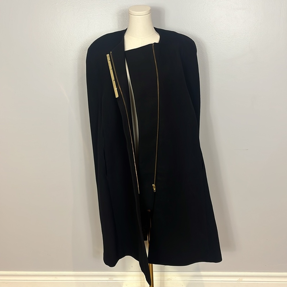 Malene Birger Graziano Black Wool Cape - Picture 10 of 17